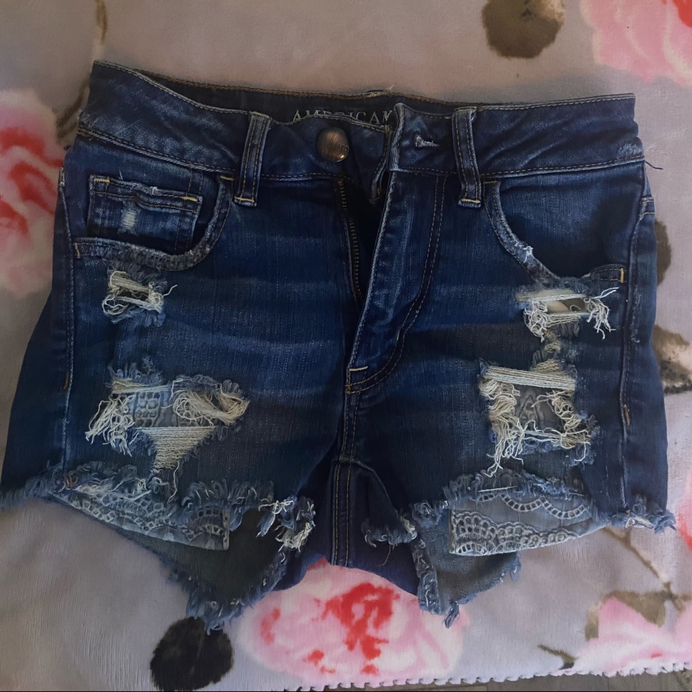 American Eagle jean shorts size 0